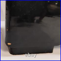 Mid Century Spinning Japanese Geisha Mirrored Tiered Lacquer Jewelry Music Box