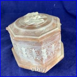 Mint Vintage Switzerland Reuge USA Handcrafted Incolay Stone Music Jewelry Box