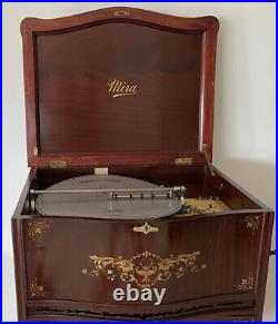 Mira Decal Console Disk Music Box With New Disk Set