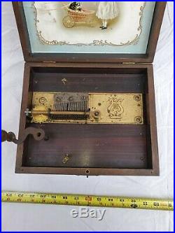 Monopol POLYPHON DISC MUSIC BOX WORKING! Inspect comb