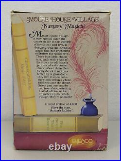 Mouse House Village NURSERY MUSICAL 1990 Enesco Small World of Music