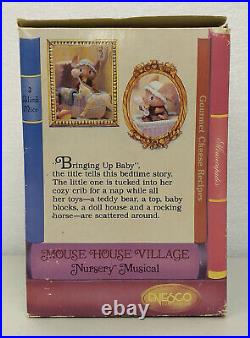 Mouse House Village NURSERY MUSICAL 1990 Enesco Small World of Music