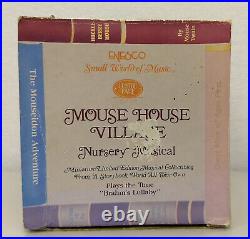 Mouse House Village NURSERY MUSICAL 1990 Enesco Small World of Music