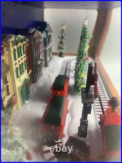 Mr Christmas Animated LED Symphony of Bells 70 Songs Musical Trolly City Scene
