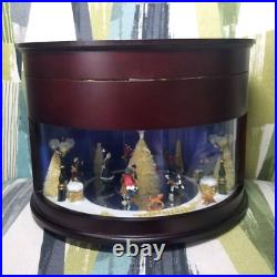 Mr Christmas Animated Symphony of Bells 50 Songs Music Box Mahogany Real Glass