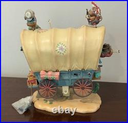 Mr Christmas Animated Western Wagon Mouse Music Box Lights Tested Working