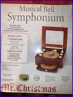 Mr. Christmas Bell Symphonium Music Box Player with Discs Classic Christmas in BOX