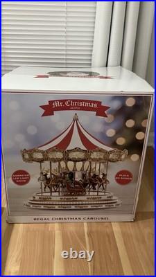 Mr. Christmas Carousel Animated LED Plays 20 Song Lights Music Holiday Mr. Christmas Carousel Animated LED Plays 20 Song Lights Music Holiday