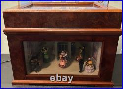 Mr. Christmas Crosley 19th Century Ballroom Dancers Music Box w 16 Disks Songs