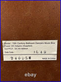 Mr. Christmas Crosley 19th Century Ballroom Dancers Music Box w 16 Disks Songs