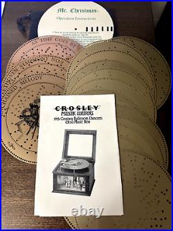 Mr. Christmas, Crosley 19th Century Ballroom Dancers Music Box w 16 Disks Songs