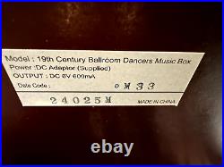 Mr. Christmas, Crosley 19th Century Ballroom Dancers Music Box w 16 Disks Songs
