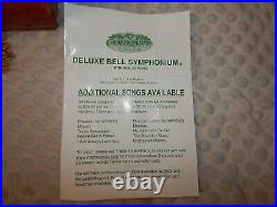 Mr. Christmas Deluxe Bell Symphonium With Burled Wood Plays 10 Holiday Songs LNC