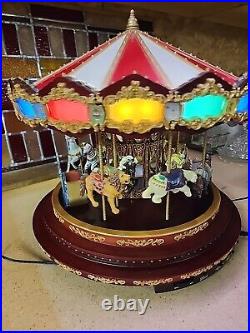 Mr Christmas Gold Label Diamond Jubilee Carousel Great Working Condition Beaut