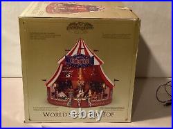 Mr. Christmas Gold Label Worlds Fair Big Top Circus Tent Lights Animated Musical