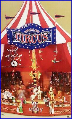 Mr. Christmas Gold Label Worlds Fair Big Top Circus Tent Lights Animated Musical