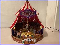 Mr. Christmas Gold Label Worlds Fair Big Top Circus Tent Lights Animated Musical