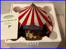 Mr. Christmas Gold Label Worlds Fair Big Top Circus Tent Lights Animated Musical