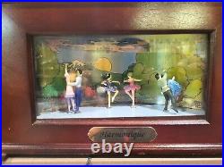 Mr Christmas Harmonique Music Box w Animated Ballet Dancers and 24 Music Discs