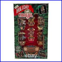 Mr. Christmas Holiday Carousel Lighted Musical Horse & Circus Animals 21 Carols