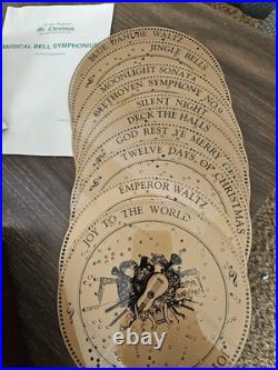 Mr. Christmas Holiday Symphonium with 11 Interchangeable Disks Works Pristine