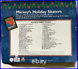 Mr. Christmas Mickey's Holiday Skaters Skating Rink Village 50 Songs Tested Work