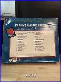 Mr. Christmas Mickeys Holiday Skaters 1996 Skating Rink Village Musical Disney