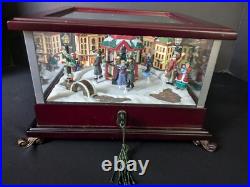 Mr. Christmas Music Box & Rotating Skater Scene 25 Carols 25 Additional Songs
