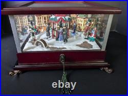 Mr. Christmas Music Box & Rotating Skater Scene 25 Carols 25 Additional Songs