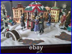Mr. Christmas Music Box & Rotating Skater Scene 25 Carols 25 Additional Songs