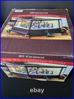 Mr. Christmas Music Box & Rotating Skater Scene 25 Carols 25 Additional Songs