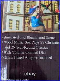 Mr. Christmas Music Box & Rotating Skater Scene 25 Carols 25 Additional Songs