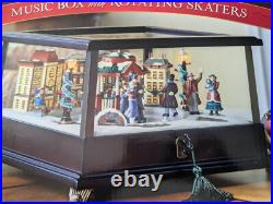 Mr. Christmas Music Box & Rotating Skater Scene 25 Carols 25 Additional Songs