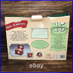 Mr. Christmas Music In Motion Electric Wooden Music Box Plays 15 Christmas Songs