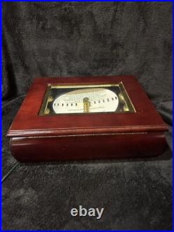 Mr Christmas Musical Bell Symphonium Classics Wood Music Box With16 Discs & Pouch