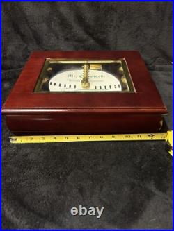 Mr Christmas Musical Bell Symphonium Classics Wood Music Box With16 Discs & Pouch