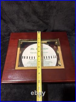 Mr Christmas Musical Bell Symphonium Classics Wood Music Box With16 Discs & Pouch