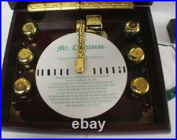 Mr Christmas Musical Bell Symphonium Music Box With 16 Discs And AC Adapter