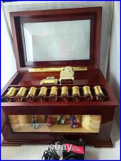 Mr Christmas Musical Melodium Music Box With 10 Cylinders/ Songs Model 22601T