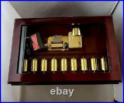 Mr Christmas Musical Melodium Music Box With 10 Cylinders/ Songs Model 22601T