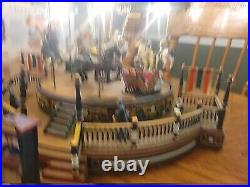 Mr. Christmas Premium Gold Label Merry Go Round Red Top Carousel TESTED/WORKS