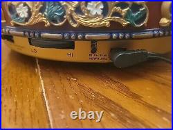 Mr. Christmas Premium Gold Label Merry Go Round Red Top Carousel TESTED/WORKS