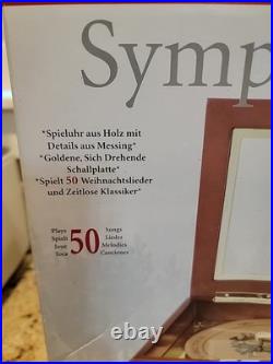 Mr. Christmas Symphonique Music Box 50 Songs Wood & Brass with Original Box Tested