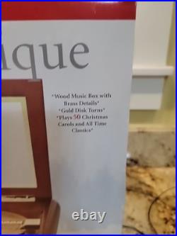 Mr. Christmas Symphonique Music Box 50 Songs Wood & Brass with Original Box Tested