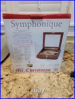 Mr. Christmas Symphonique Music Box 50 Songs Wood & Brass with Original Box Tested