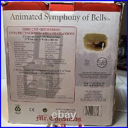 Mr. Christmas Symphony of Bells Animated Carousel Wood Music Box 50 Songs Mint