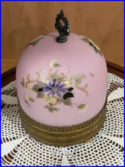 Mt. Washington Glass French HP Paris Music Box