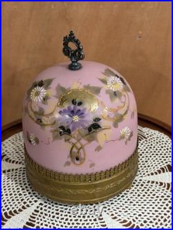 Mt. Washington Glass French HP Paris Music Box