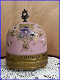 Mt. Washington Glass French HP Paris Music Box