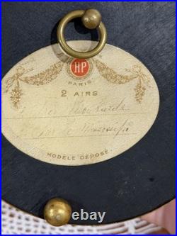 Mt. Washington Glass French HP Paris Music Box